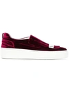 Sergio Rossi Sneakers Aus Samt In Red