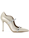 Malone Souliers Maureen Pumps In Gold Silver
