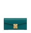 Mcm Patricia Crossbody Wallet In Grained Leather In Ka