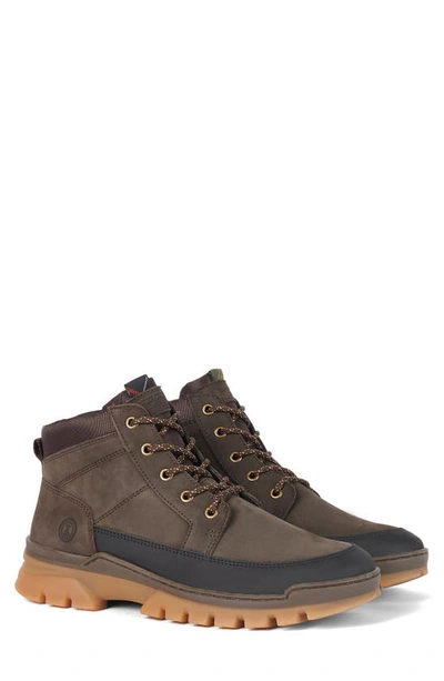 Barbour Miller Lug Sole Boot In Choco