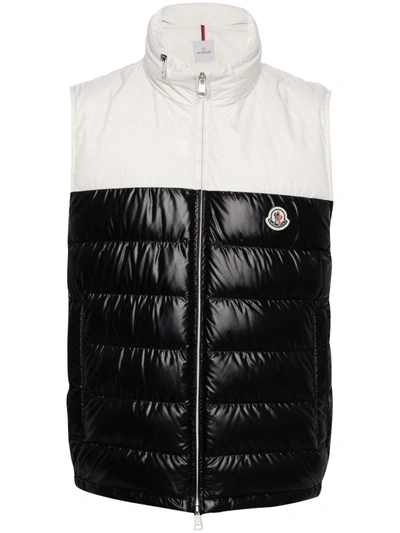 Moncler Cerces Two-tone Padded Gilet In Multi