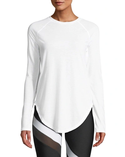 Under Armour Breathelux Long-sleeve Performance Top In White