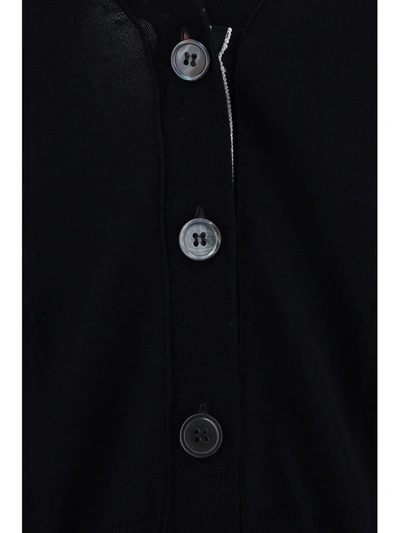Thom Browne Relaxed Fit V-neck Cardigan W/ 4 Bar In In Navy