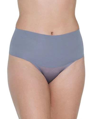 Spanx Undie-tectable&reg; High-waist Bikini Briefs In Fog Gray