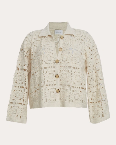 Eleven Six Women's Tasha Crocheted Crop Jacket In White