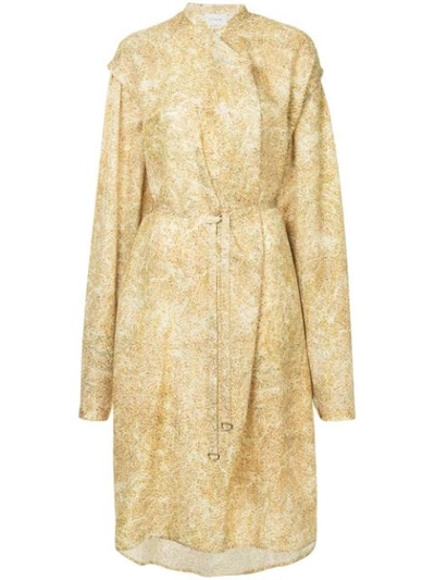 Lemaire Belted Floral Dress - Yellow