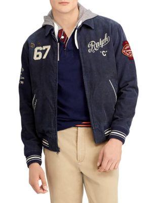 polo ralph lauren embroidered corduroy jacket