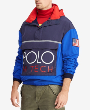 polo color block jacket