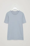 Cos Round-neck T-shirt In Grey