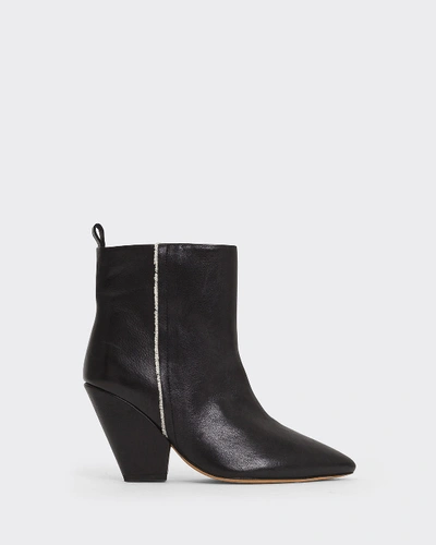 Iro Landy Point Toe Ankle Boots In Black