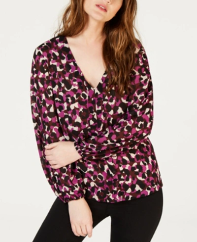 Trina Turk V-neck Abstract Print Blouse In Multi