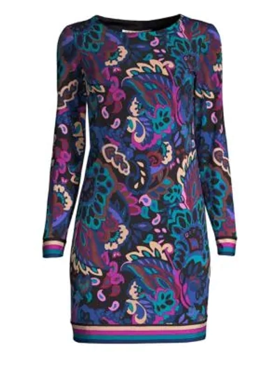 Trina Turk Camellia Printed Shift Dress In Multi