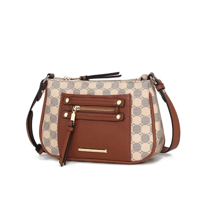 Mkf Collection By Mia K Essie Circular Print Vegan Leather Women's Crossbody By Mia K In Green