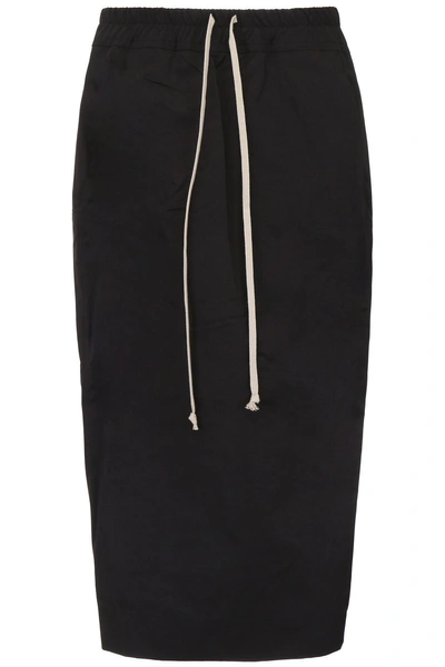 Drkshdw Skirt With Drawstring In Black|nero
