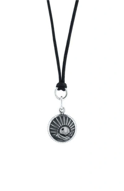 King Baby Sun Pendant Necklace In Silver