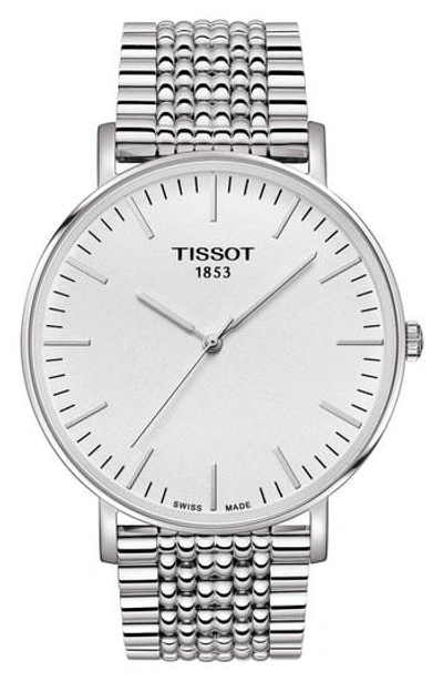 Tissot Everytime Large Bracelet Watch, 42mm In Silver