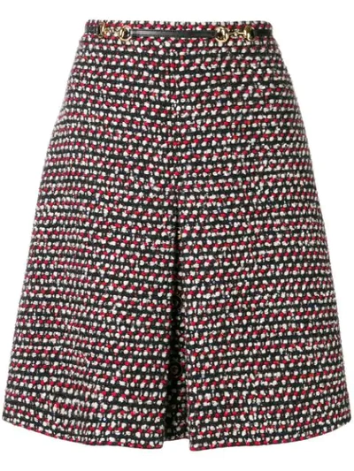 Gucci High-waisted A-line Skirt In Black
