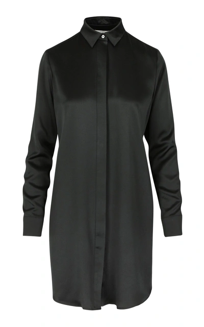 La Collection Samantha Silk Mini Dress In Black