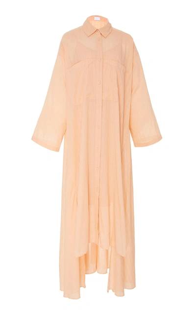 Noon By Noor Beck Cotton Maxi Dress In Pink