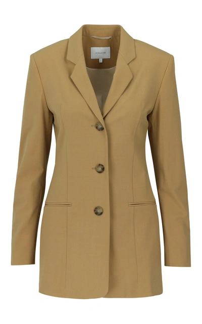 La Collection Alba Wool Blend Blazer In Brown