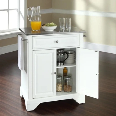 Crosley Lafayette Gray Granite Top Portable Kitchen Island