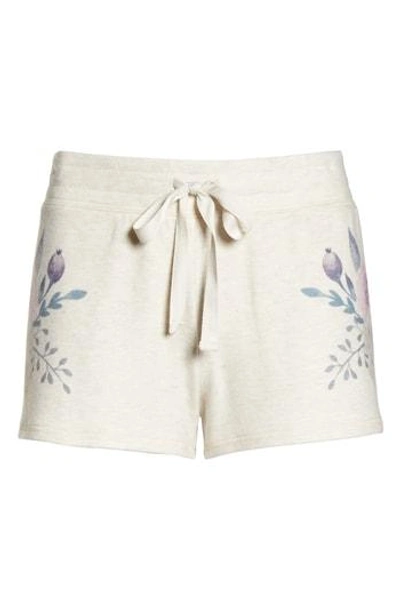 Pj Salvage Peachy Floral Pajama Shorts In Oatmeal