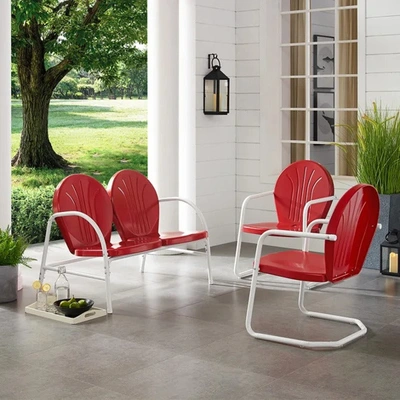 Crosley Furniture Griffith 3pc Outdoor Conversation Set