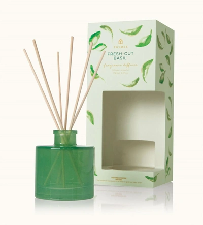 Thymes Fresh Cut Basil Fragrance Diffuser In Green