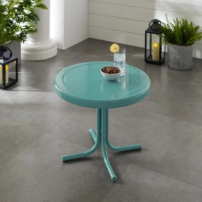 Crosley Furniture Griffith Retro Metal Outdoor Side Table