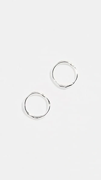 Gorjana Quinn Delicate Stud Earrings In Silver