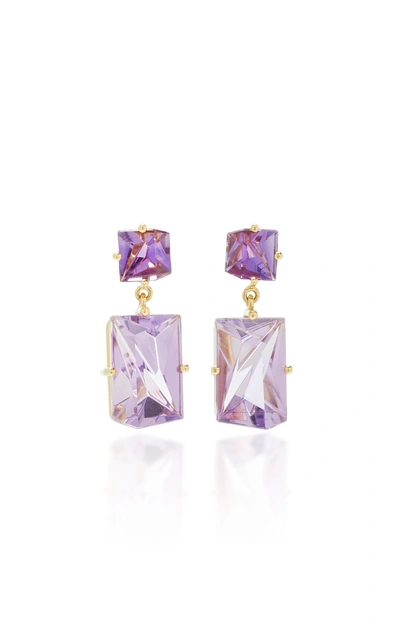 Misui Klar Amethyst Earrings In Purple