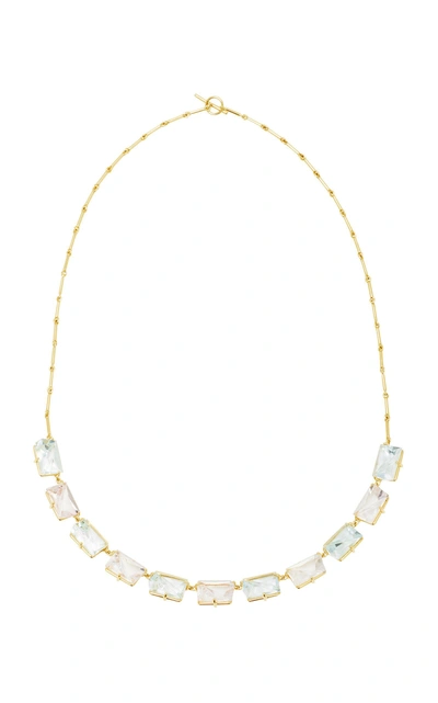 Misui Klar Aquamarine And Morganite Necklace In Blue