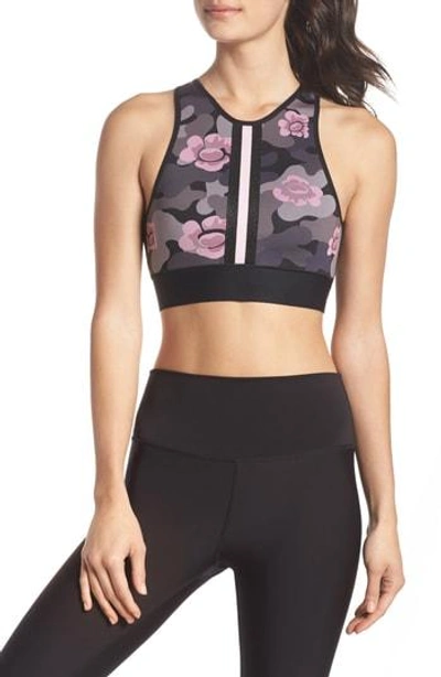Ultracor Altitude Flower Camo Crop Top In Blush