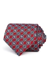 Turnbull & Asser Floret-medallion Silk Classic Tie In Red