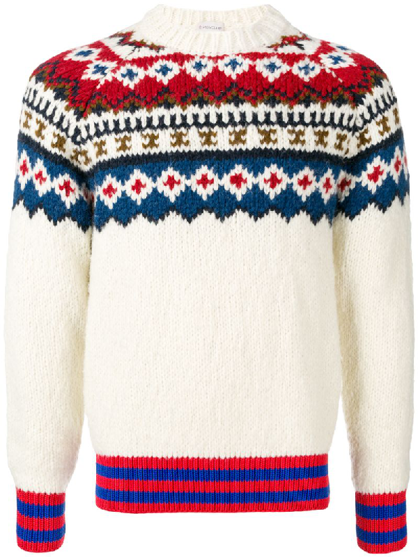 moncler fair isle sweater