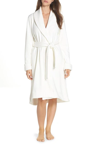 Ugg Duffield Ii Double-knit Fleece Robe In Neutrals