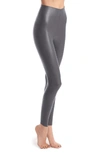 Commando Perfect Control Faux Leather Leggings In Graphite