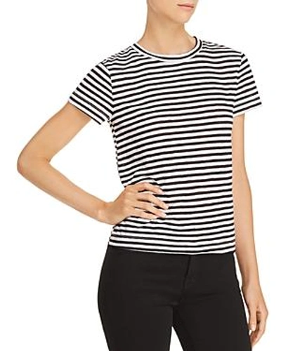 Honey Punch Striped Tee In Black/white