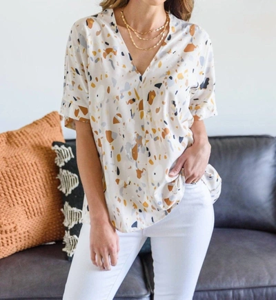 Ave Shops Illusion Blouse In Multi