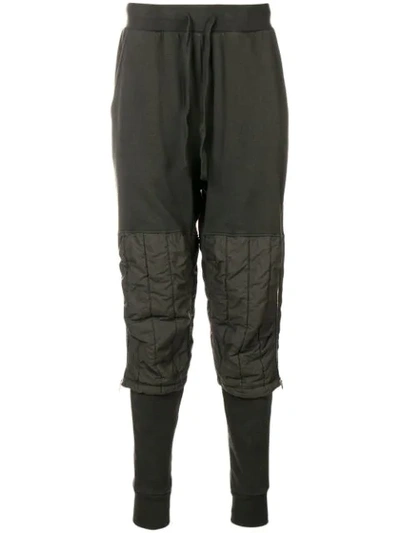 Andrea Ya'aqov Padded Layered Track Trousers - Green