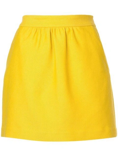 Milly Short A-line Skirt - Yellow