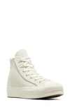 Converse Chuck Taylor® All Star® Lift High Top Platform Sneaker In Egret/ Phantom Violet/ Egret