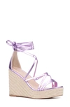 Fashion To Figure Gracelynn Espadrille Platform Wedge Sandal In Lavender