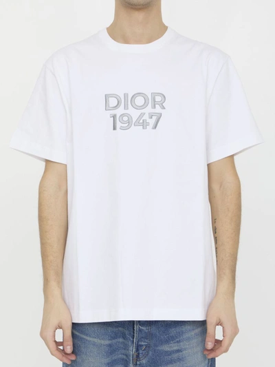 Dior 1947 T-shirt In White | ModeSens