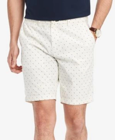 Tommy Hilfiger Men's Square Geo 9" Classic Fit Shorts, Created For Macy's In Snow White