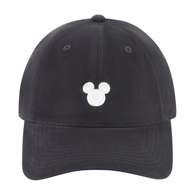 Disney Mickey Adjustable Baseball Embroidery Cap In Black