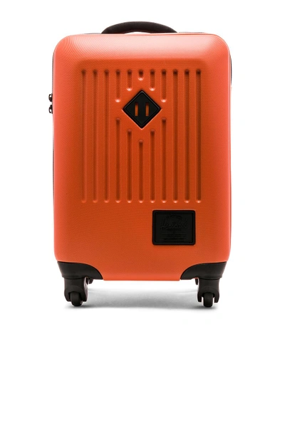 Herschel Supply Co Trade Carry On Suitcase In Vermillion Orange