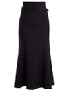 Gabriela Hearst Severino Wool-blend Midi Skirt In Navy