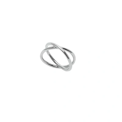 Eshvi Capsule Silver Ring