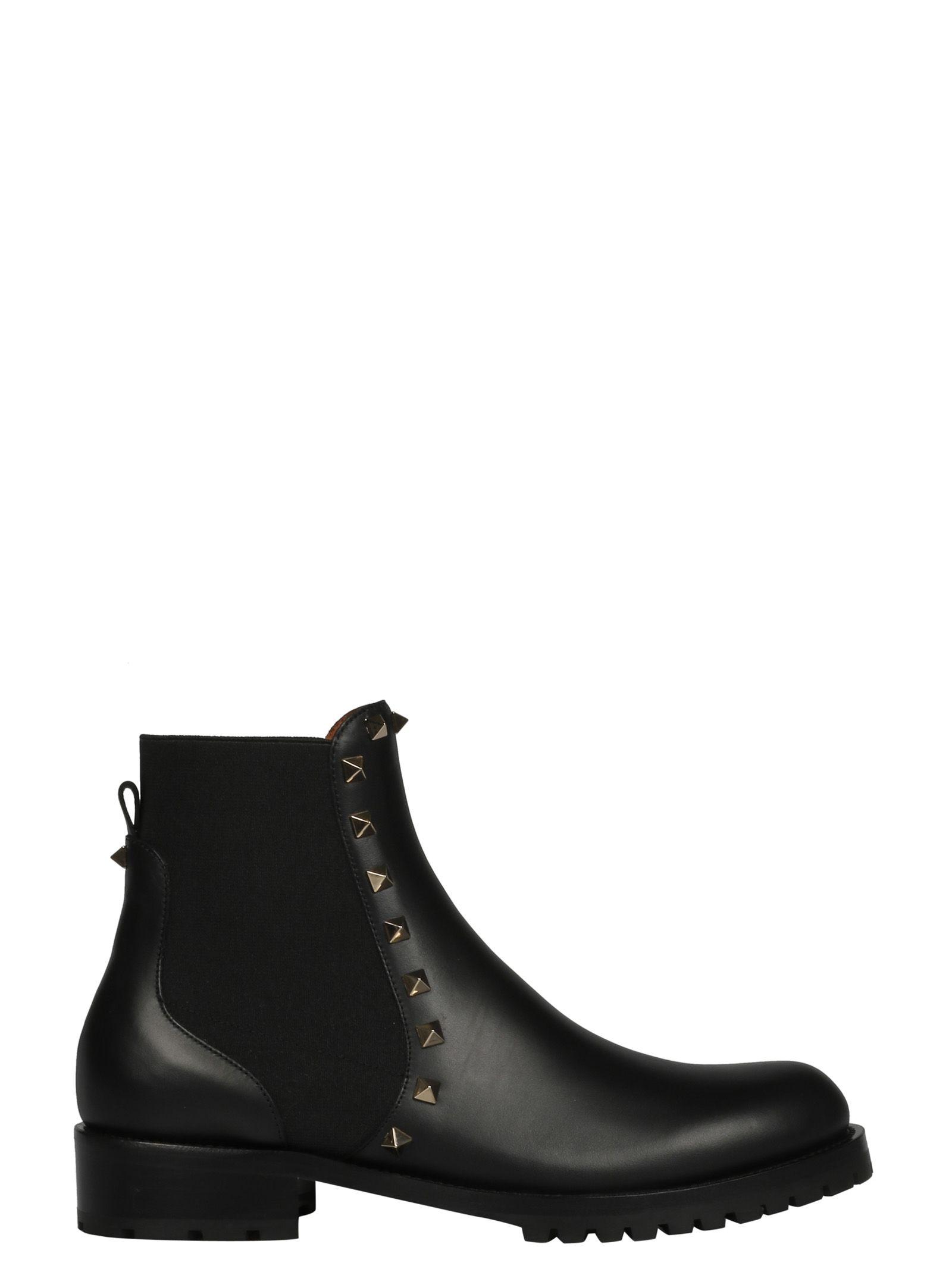 valentino rockstud spike boots